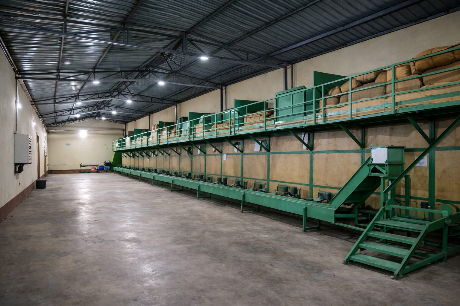 Modern macadamia processing facility